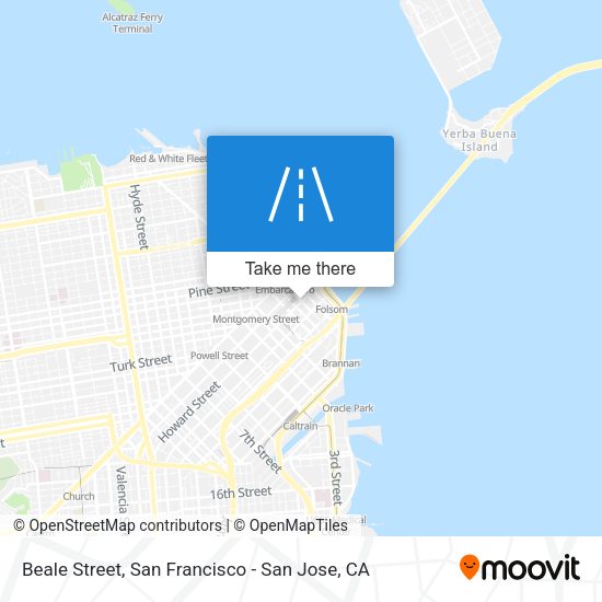 Mapa de Beale Street