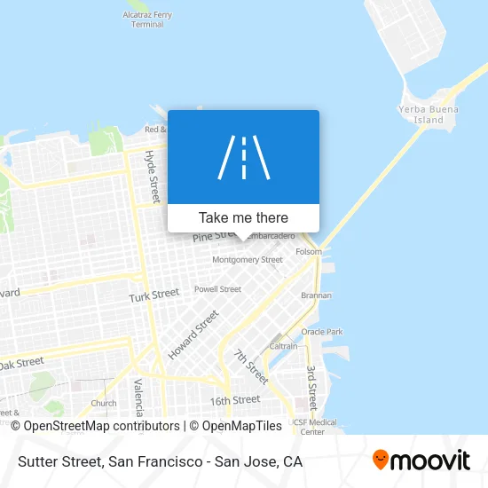 Sutter Street map