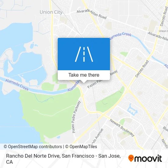 Rancho Del Norte Drive map