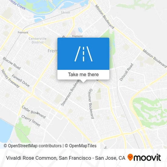 Vivaldi Rose Common map