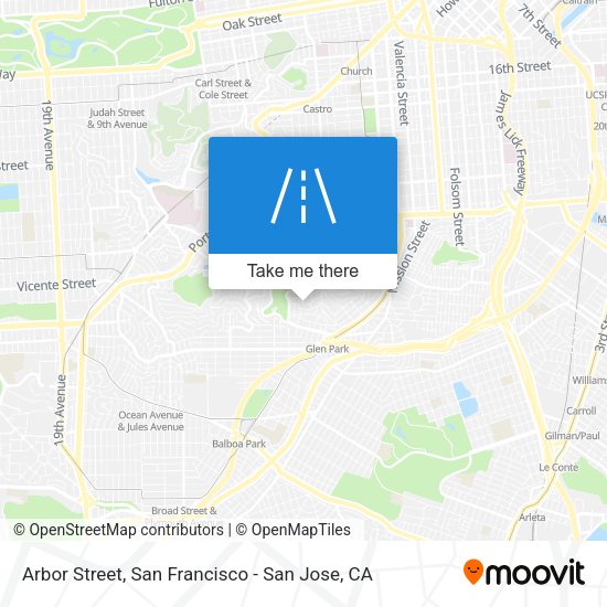 Mapa de Arbor Street