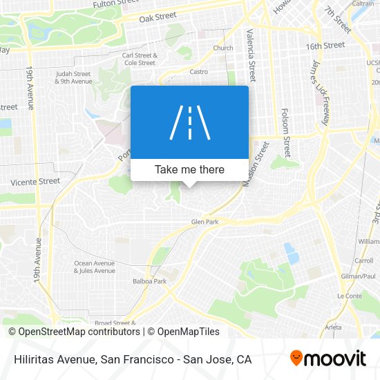 Mapa de Hiliritas Avenue