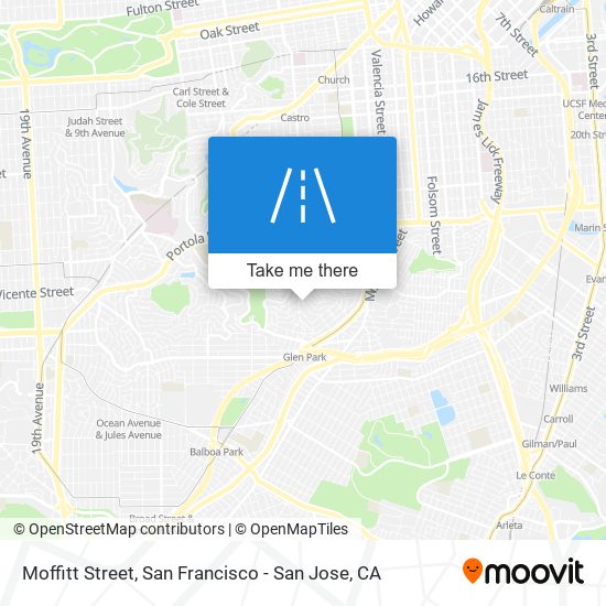 Moffitt Street map