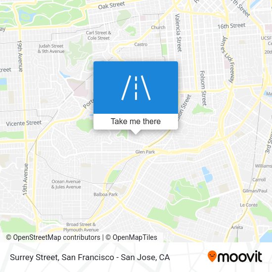 Mapa de Surrey Street