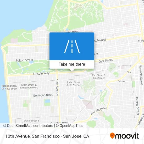 10th Avenue map