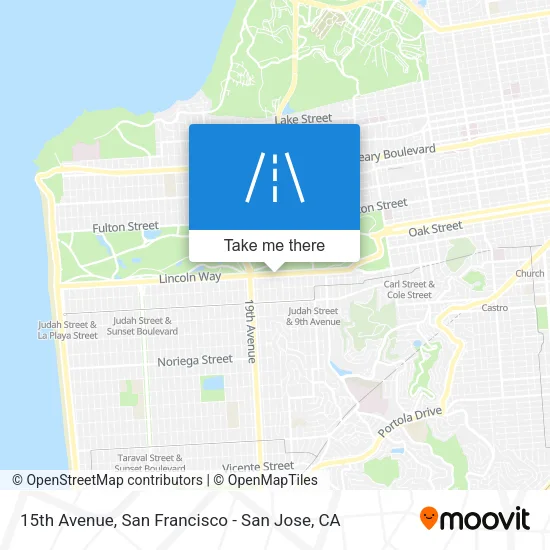 15th Avenue map