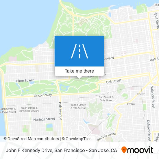 Mapa de John F Kennedy Drive