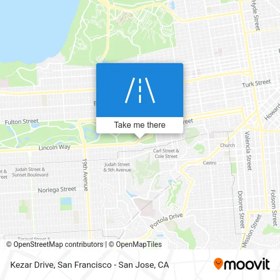 Kezar Drive map