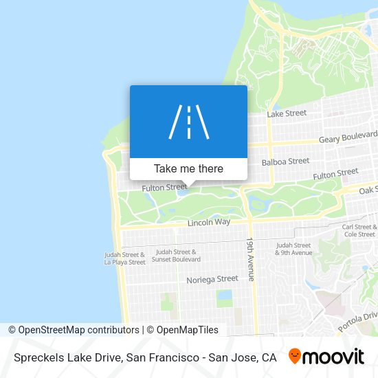Mapa de Spreckels Lake Drive