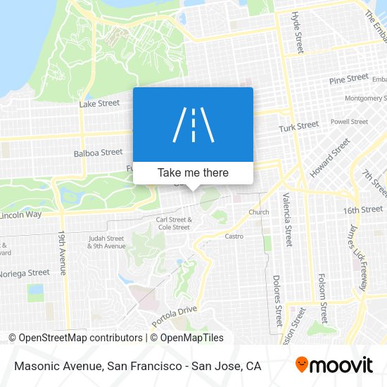 Mapa de Masonic Avenue