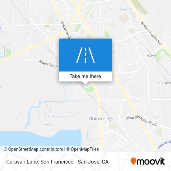 Caravan Lane map