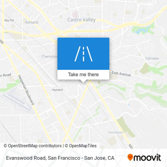 Mapa de Evanswood Road
