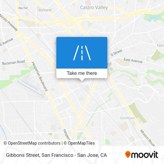Mapa de Gibbons Street