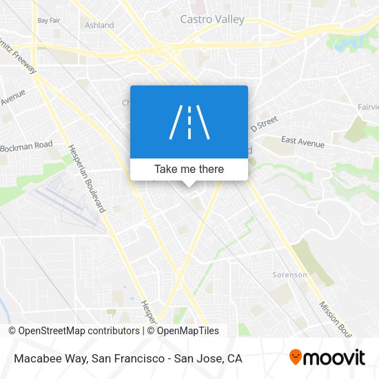 Macabee Way map