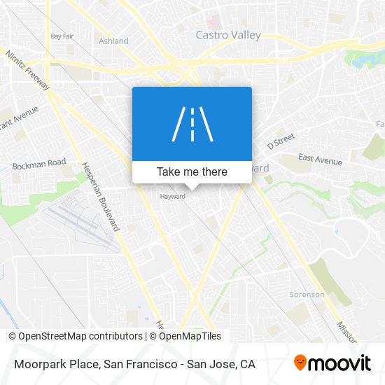 Moorpark Place map