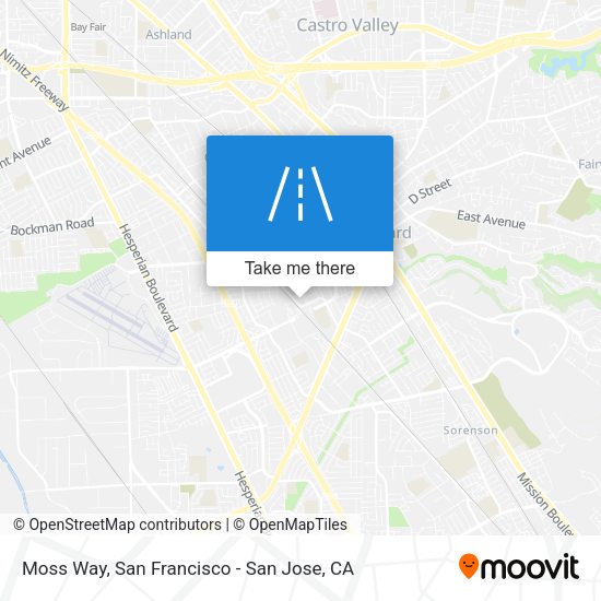 Mapa de Moss Way