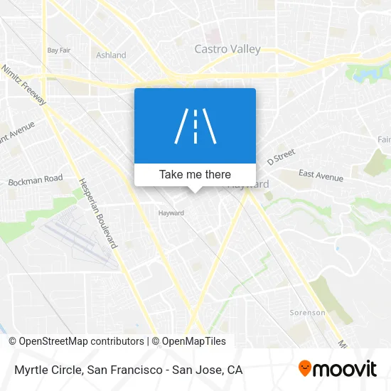 Mapa de Myrtle Circle