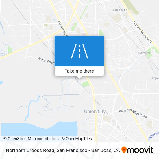 Northern Crooss Road map