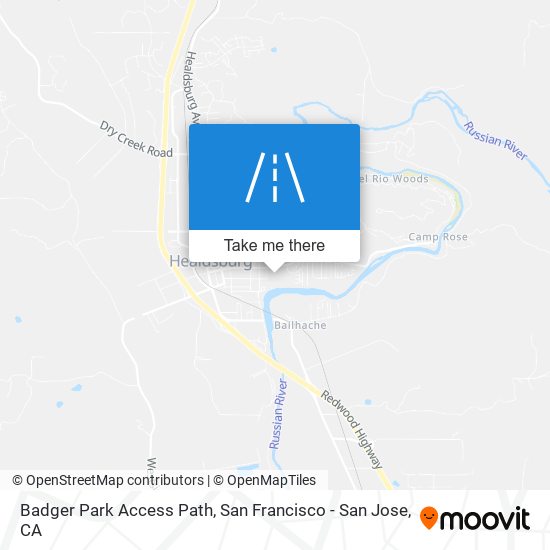 Mapa de Badger Park Access Path