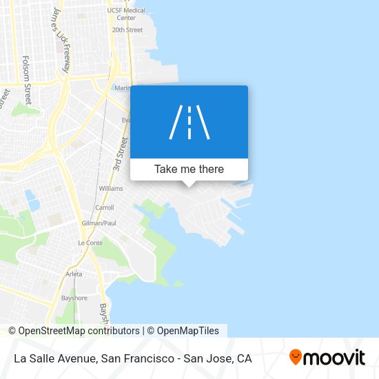 Mapa de La Salle Avenue