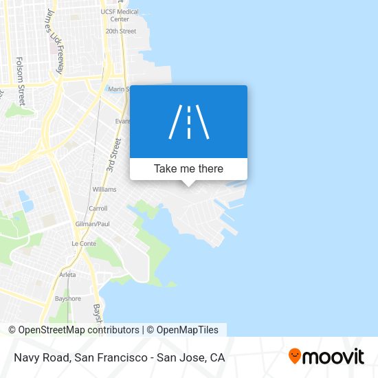 Mapa de Navy Road