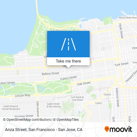 Anza Street map