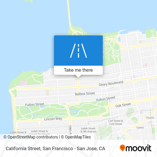 California Street map