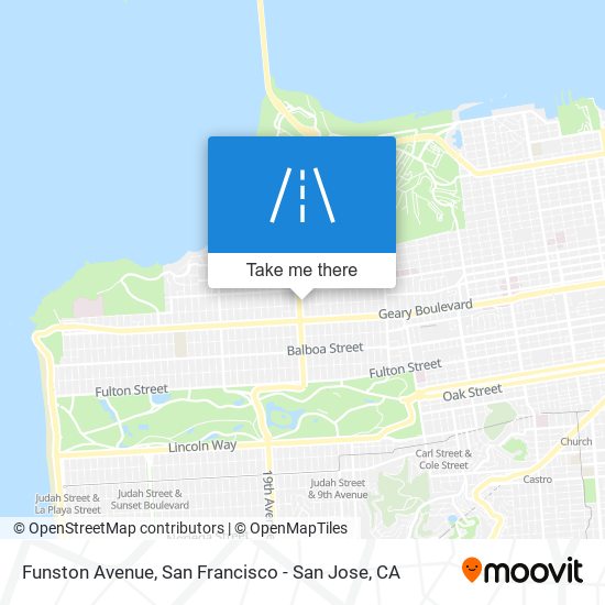 Funston Avenue map