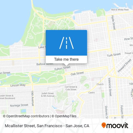 Mcallister Street map