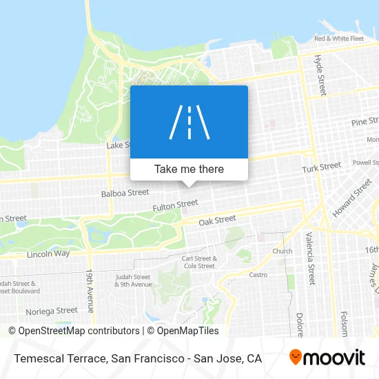 Temescal Terrace map