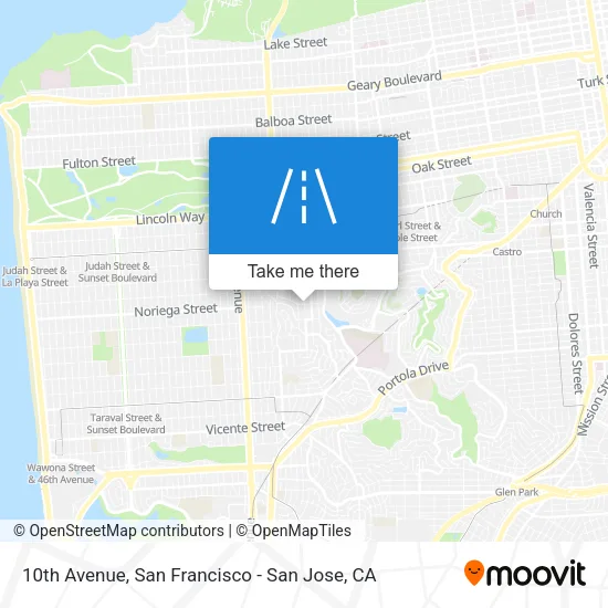 10th Avenue map