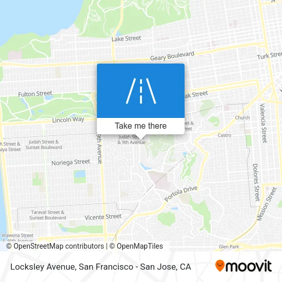 Locksley Avenue map