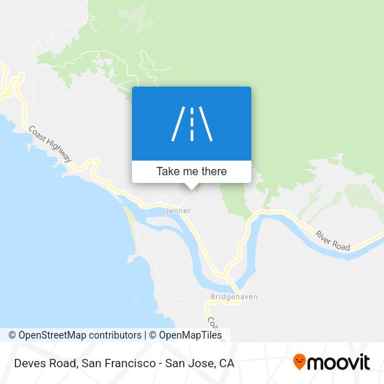Mapa de Deves Road