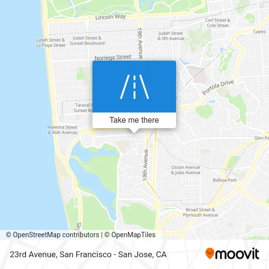 23rd Avenue map