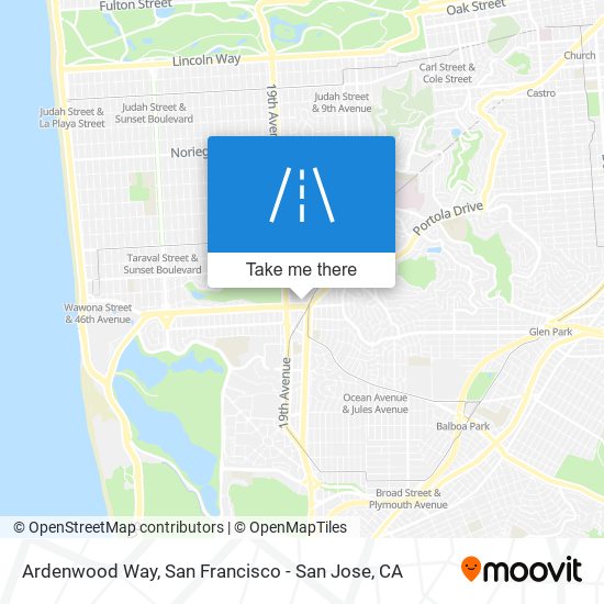 Ardenwood Way map