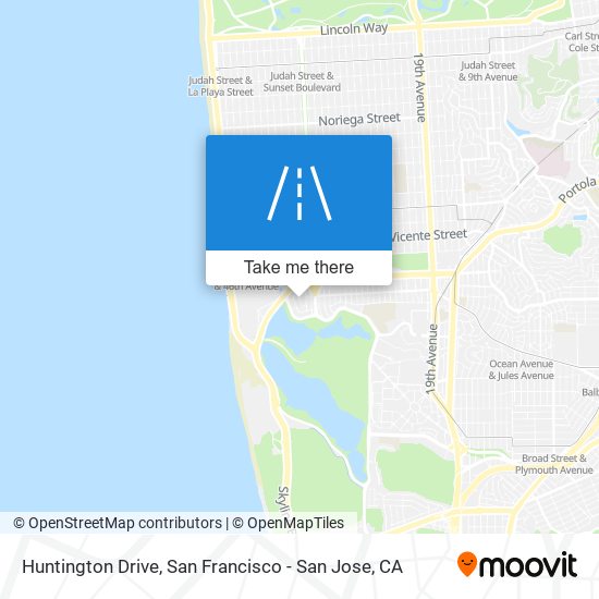 Mapa de Huntington Drive