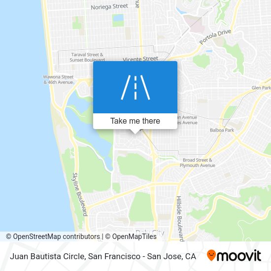 Mapa de Juan Bautista Circle