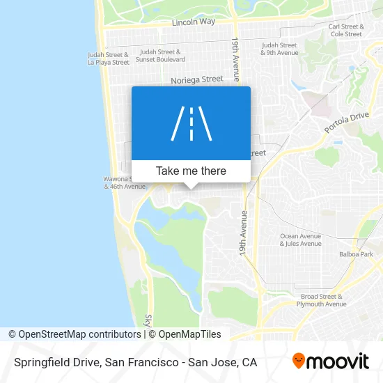 Springfield Drive map