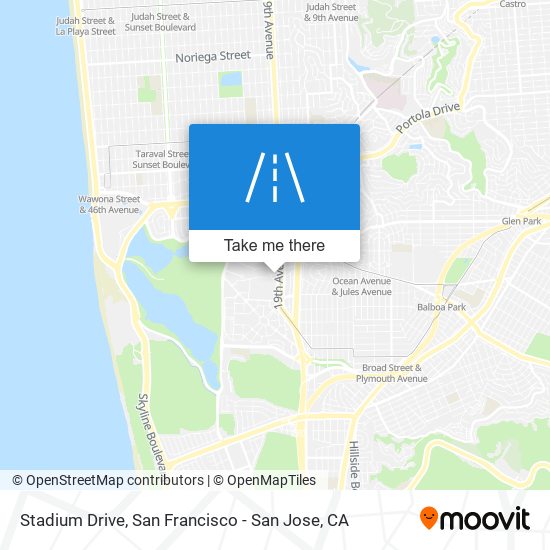 Stadium Drive map