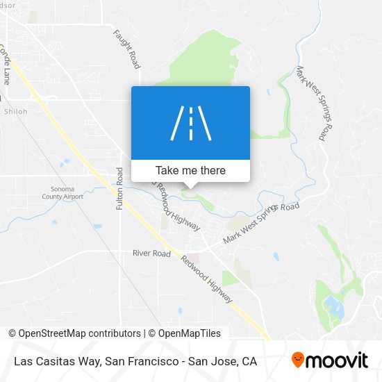 Las Casitas Way map