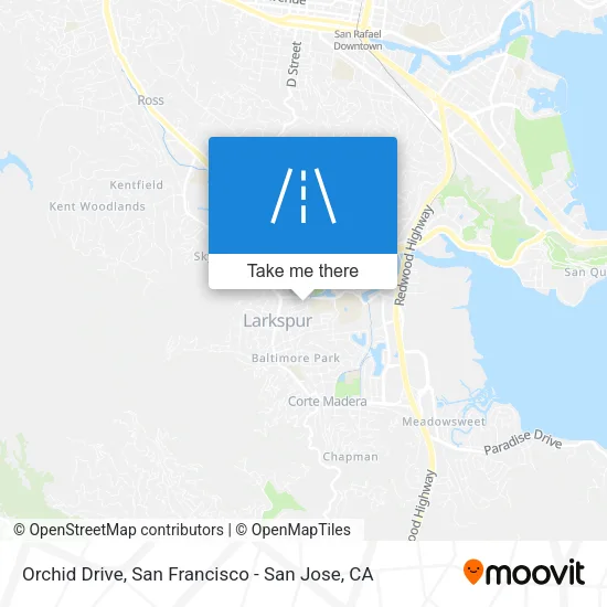 Orchid Drive map