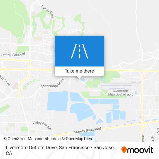 Mapa de Livermore Outlets Drive
