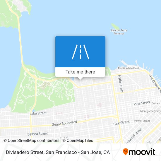Mapa de Divisadero Street