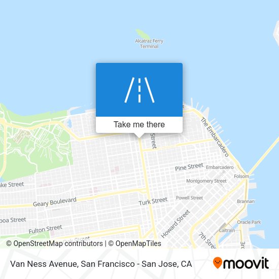 Van Ness Avenue map