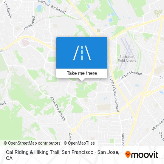 Cal Riding & Hiking Trail map