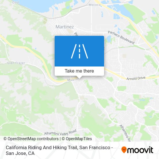 California Riding And Hiking Trail map