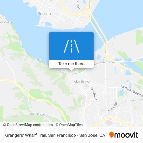 Grangers' Wharf Trail map
