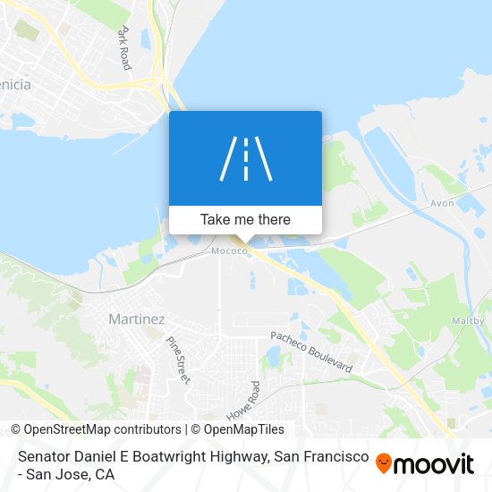 Senator Daniel E Boatwright Highway map