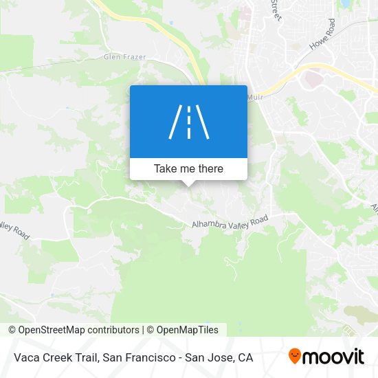 Vaca Creek Trail map