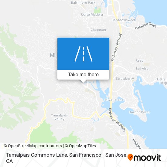 Mapa de Tamalpais Commons Lane